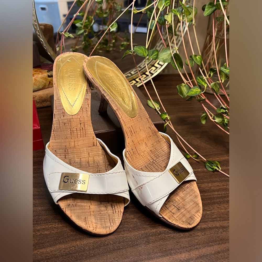 Summery Guess Kitten-Heel Sandals